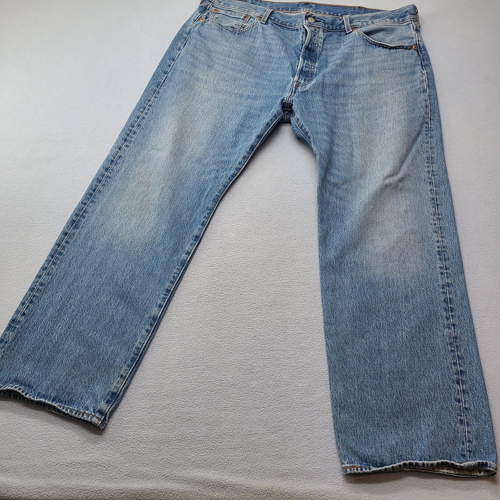 Levi 501 Original Fit Jeans Mens 42x30 Blue Excellent Straight Leg Button Fly